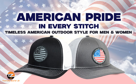 USA Cap Est 1776 Mash Trucker Adjustable Casual Wear Unisex Everyday Wear