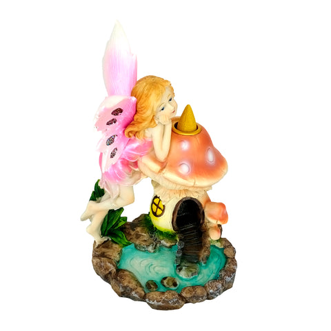 Fairy Mushroom Backflow Burner Ceramic for Yoga & Home Décor Gifting