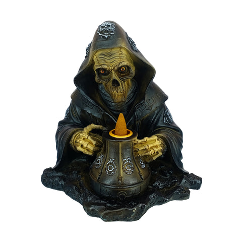 Reaper Backflow Incense Burner Gothic Grim Reaper Design Polyresin  Home Décor