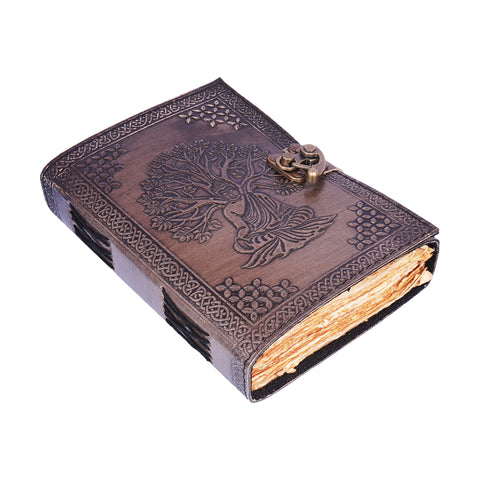 Buddha Leather Journal – Handmade Vintage Embossed Notebook 5x7