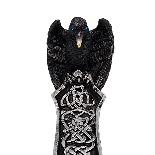 Raven Boat Incense Burner – Hand-Painted Cold Cast Resin