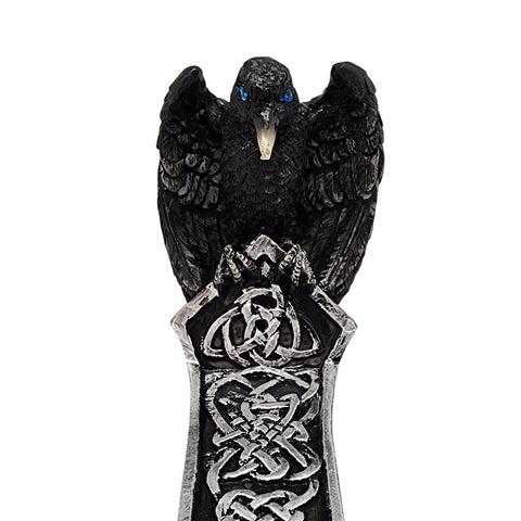 Raven Boat Incense Burner – Hand-Painted Cold Cast Resin