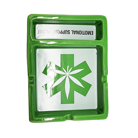 Emotional Support Plant Ceramic Ashtray – 4 x 5.25 Inch