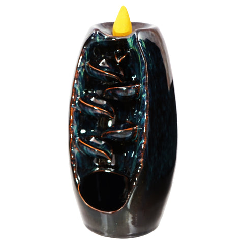 Magic Ceramic Backflow Cone Incense Burner 7" Decorative Incense Holder Gifts