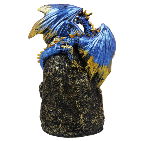 Blue Dragon LED Crystal Geode Backflow Burner