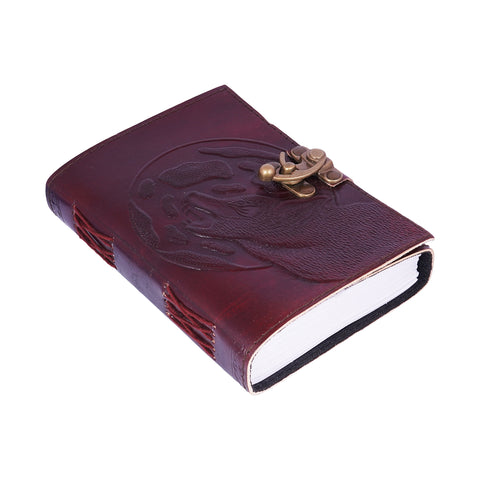 Wolf Moon Design Journal – Decorative Wolf & Full Moon Notebook Diary for Writing