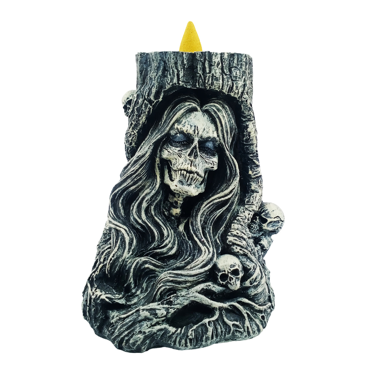 Female Reaper Backflow Incense Burner 6 Inches