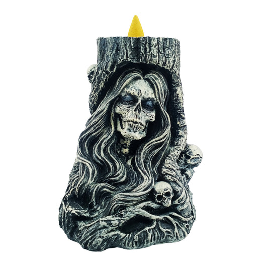 Female Reaper Backflow Incense Burner 6 Inches