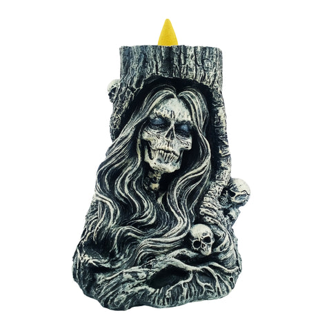 Female Reaper Backflow Incense Burner 6 Inches
