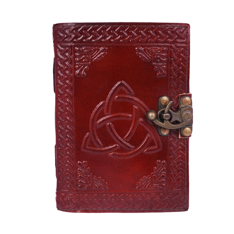 Multicolor Embossed Leather Journal – 5x7 Inch Handmade Notebook