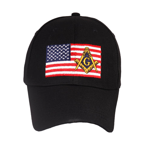 Masonic Cap With US Flag  – Comfortable and Stylish for Everyday Wear or Casual Outings