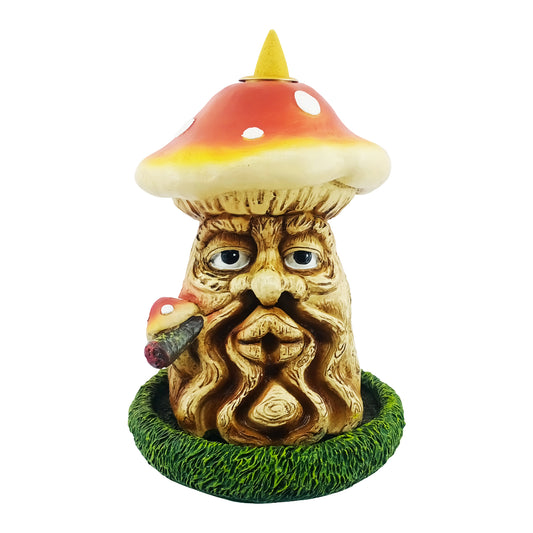 Mushroom Man Backflow Incense Burner – 6 Inch