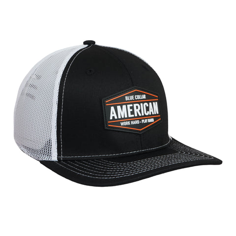 Blue Collar American Cap – Work Hard Play Hard | Comfortable Unisex Everyday Hat