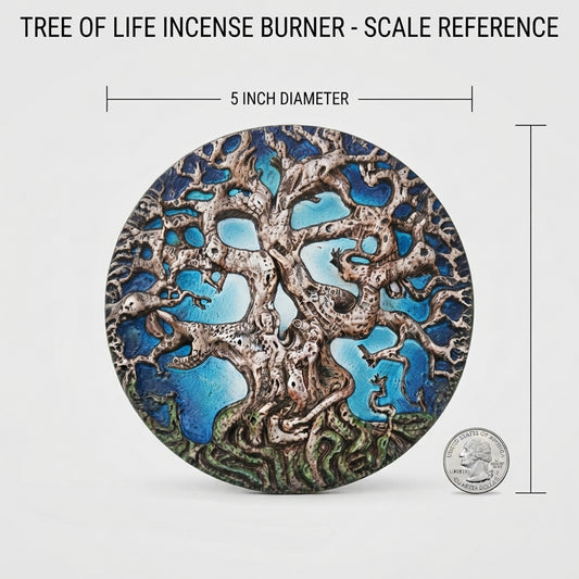 Colored Tree of Life Incense Burner – Decorative Stick Incense Holder