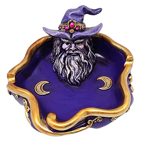 Wizard Ashtray – 4.5 Inch Hand-Painted Cold Cast Resin