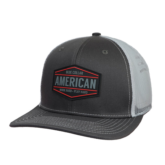 Blue Collar American Cap – Work Hard Play Hard | Comfortable Unisex Everyday Hat