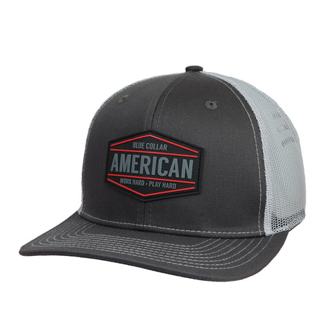 Blue Collar American Cap – Work Hard Play Hard | Comfortable Unisex Everyday Hat