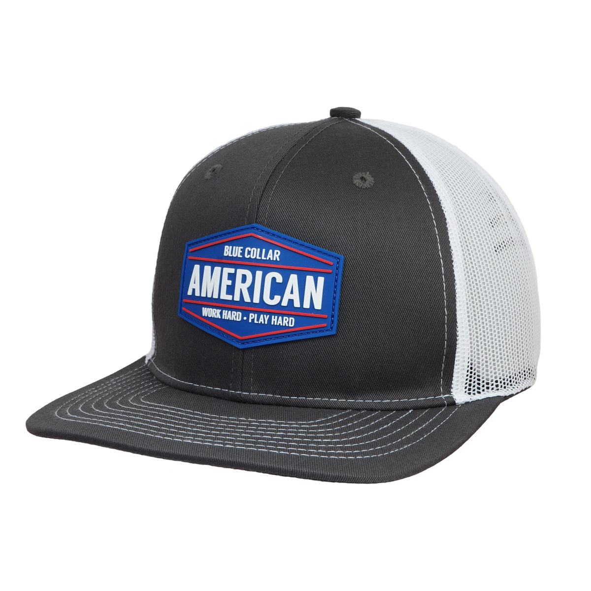 Blue Collar American Cap – Work Hard Play Hard | Comfortable Unisex Everyday Hat