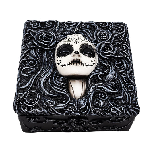 Day of the Dead Sugar Skull Trinket Box