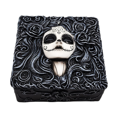 Day of the Dead Sugar Skull Trinket Box