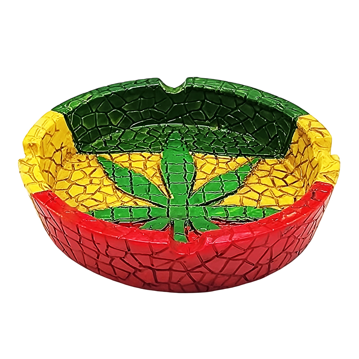 4.25 Inch Leaf Round Ashtray – Decorative Leaf Design Ash Tray