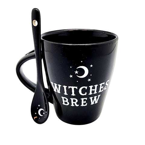 Ceramic Witches Brew Mug and Spoon Set – 10 oz