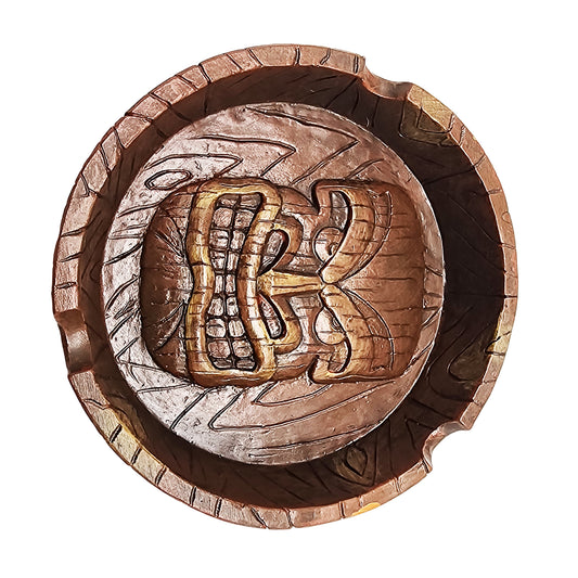 Tiki 4.25 Inch Handcrafted Resin Ashtray