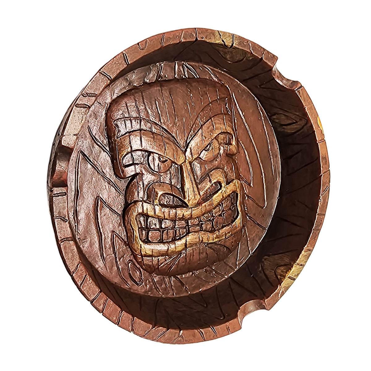 Tiki 4.25 Inch Handcrafted Resin Ashtray