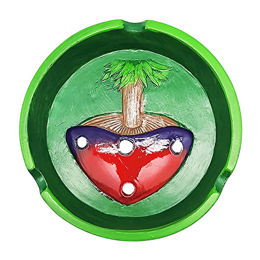 Multicolor Ashtray Party Favors–Vibrant 4.5" Decorative Resin Ashtrays
