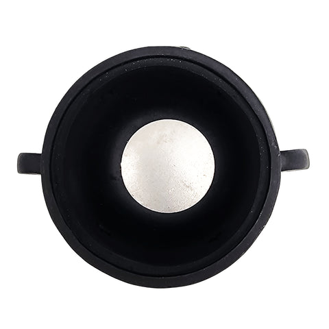 Black Cauldron Incense Cone Burner – 3" Mini Witchy Cauldron with Pentagram Design, Heat-Resistant Resin