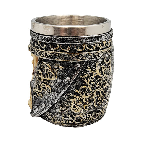 Multicolor Skull Mug with Stainless Steel Insert – 5 x 7 Inch Decorative Drinkware for Home & Collectors