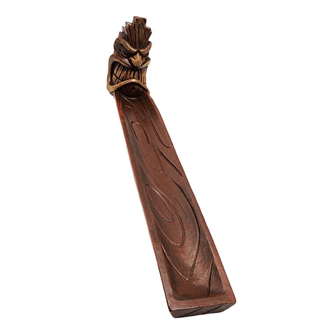 Angry Tiki Mask Face Incense Burner – Decorative Tribal Tiki Incense Holder