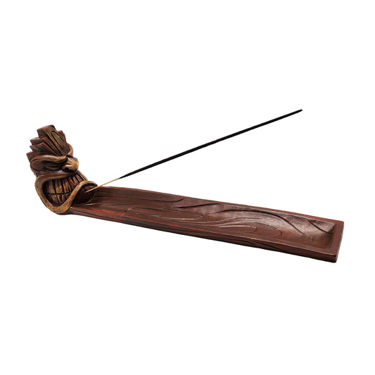 Angry Tiki Mask Face Incense Burner – Decorative Tribal Tiki Incense Holder