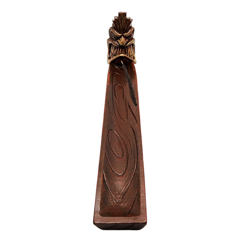 Angry Tiki Mask Face Incense Burner – Decorative Tribal Tiki Incense Holder