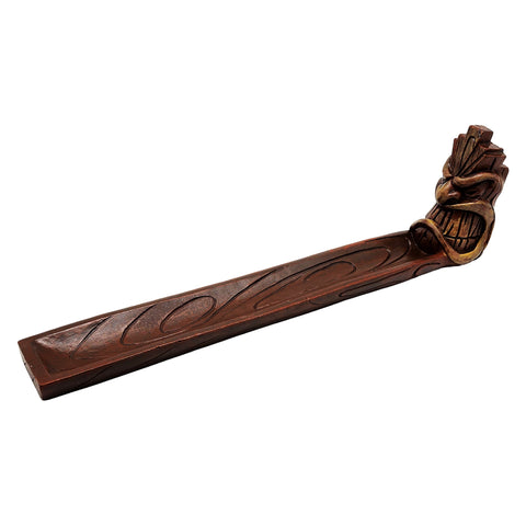 Angry Tiki Mask Face Incense Burner – Decorative Tribal Tiki Incense Holder
