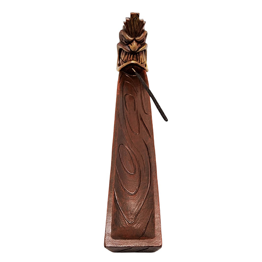Angry Tiki Mask Face Incense Burner – Decorative Tribal Tiki Incense Holder