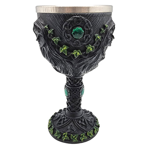 Maiden Mother and Crone Chalice 7 Inches Tall