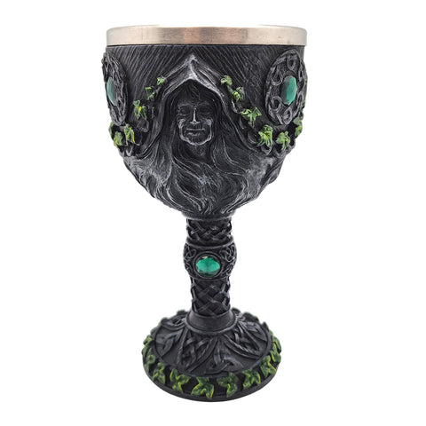 Maiden Mother and Crone Chalice 7 Inches Tall