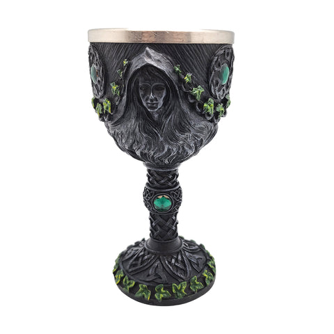 Maiden Mother and Crone Chalice 7 Inches Tall