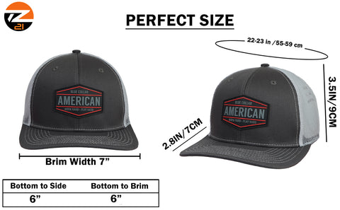 Blue Collar American Cap – Work Hard Play Hard | Comfortable Unisex Everyday Hat