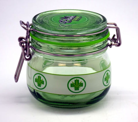 Medium Medical Dank Tank – 150 ml Glass Storage Jar with Colored Silicone Seal