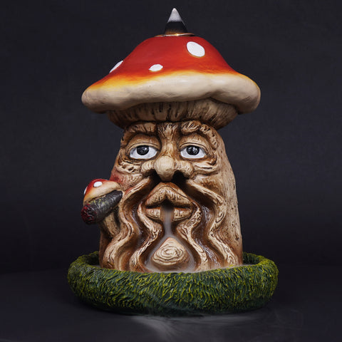 Mushroom Man Backflow Incense Burner – 6 Inch