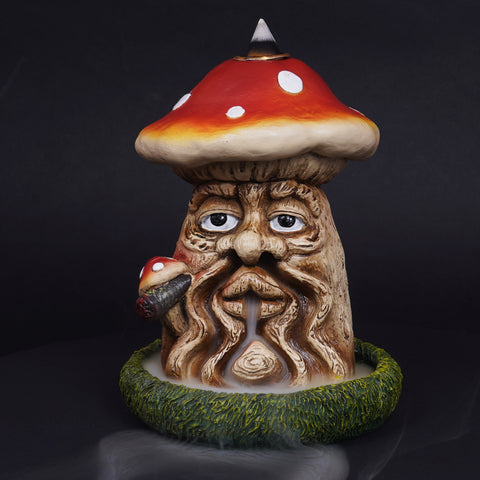 Mushroom Man Backflow Incense Burner – 6 Inch