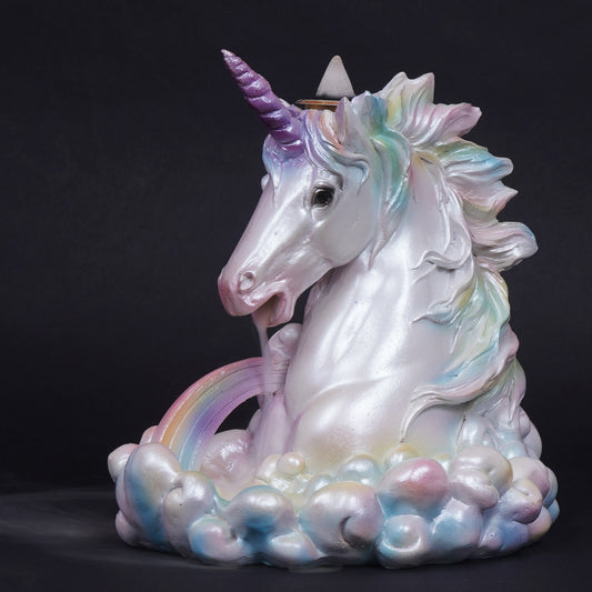 Cloud Breathing Unicorn Backflow Burner – 5.5 x 5.75 Inch