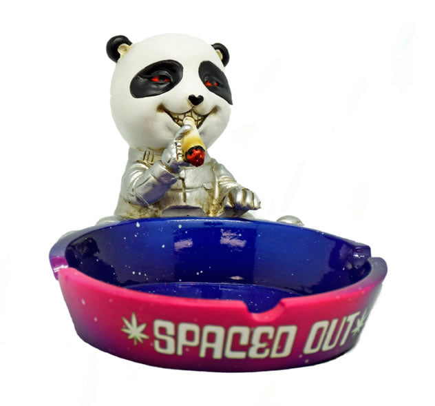 Spaced Out Panda Polyresin Ashtray – 5.6 x 4 Inch Panda Design Ash Tray
