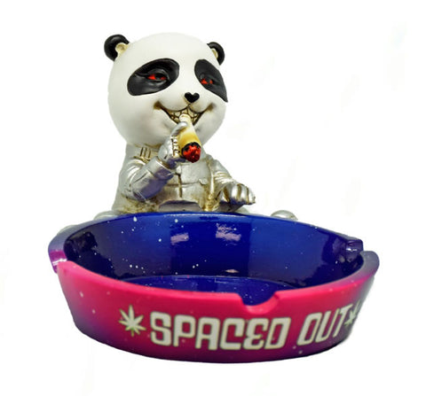 Spaced Out Panda Polyresin Ashtray – 5.6 x 4 Inch Panda Design Ash Tray