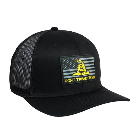 Don't Tread On Me" Gadsden Flag Cap – Adjustable Unisex Hat Black