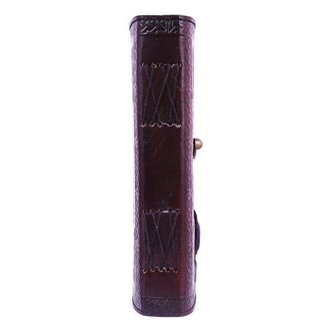Book of Shadows Stone Leather Embossed Journal – 6 x 8 Inch