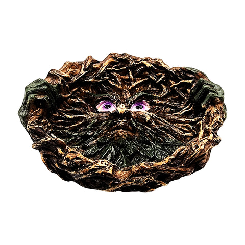 Father Nature Round Polyresin Ashtray – 5.25 Inch