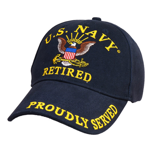 US Navy Retired Hat for Men and Women, Officially Licensed Product | United States Navy (USN) | Ideal for Gifting | Navy Blue